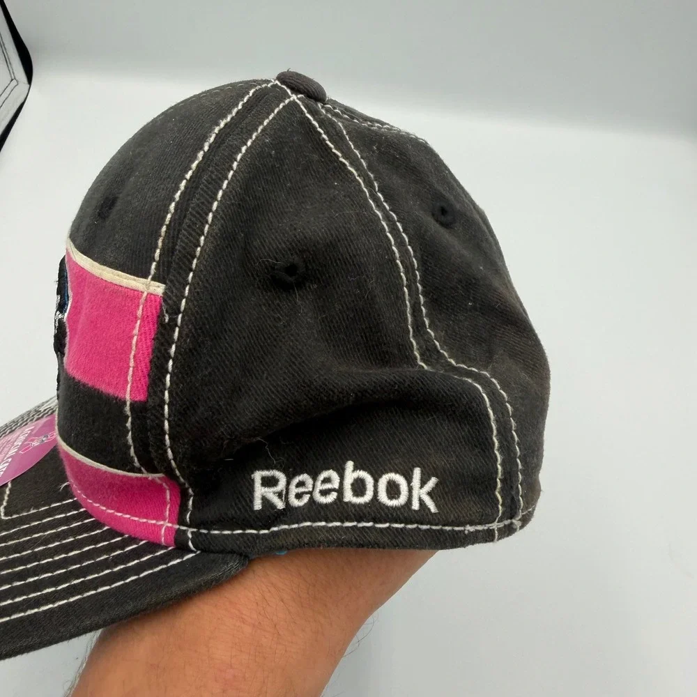 Reebok Carolina Panthers NFL Crucial Catch Pink Hat L/XL On Field Cap
